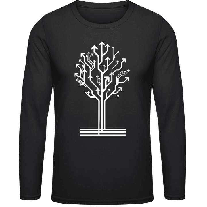 Electric Sparks Tree Long Sleeve Shirt 0 image