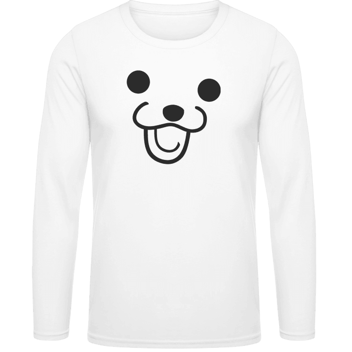 Meme Pedo Bear Face T-shirt à manches longues contain pic