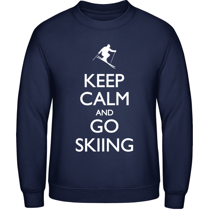 Keep Calm and go Skiing Sudadera contain pic