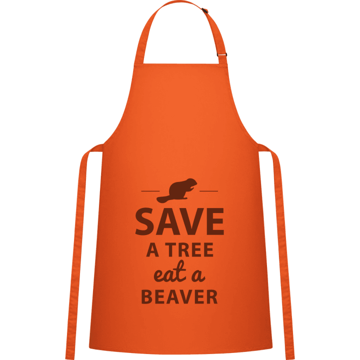 Save A Tree Eat A Beaver Design Kochschürze 0 image