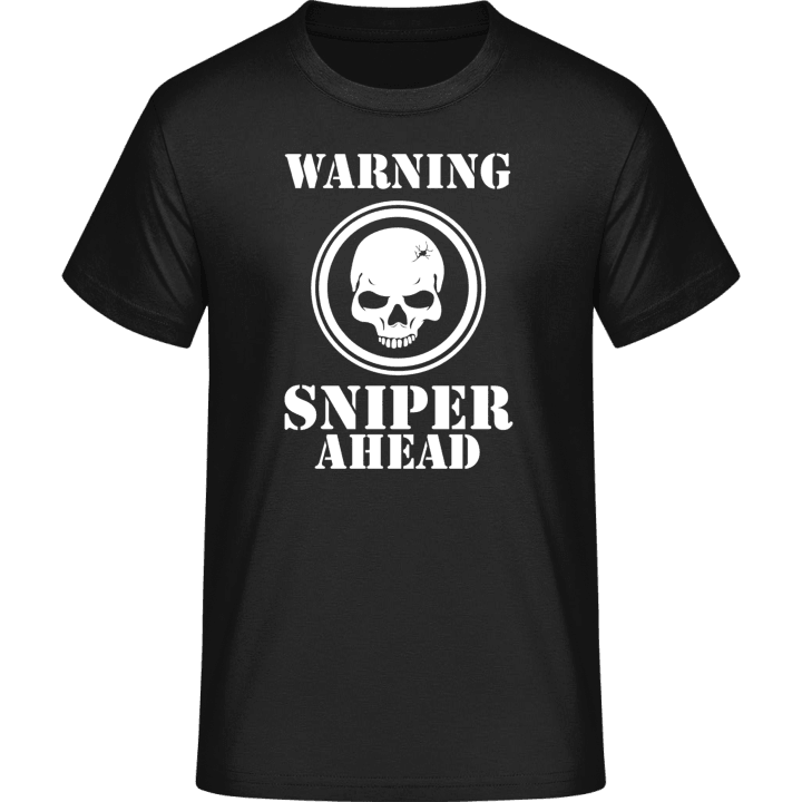 Warning Skull Sniper Ahead T-Shirt contain pic