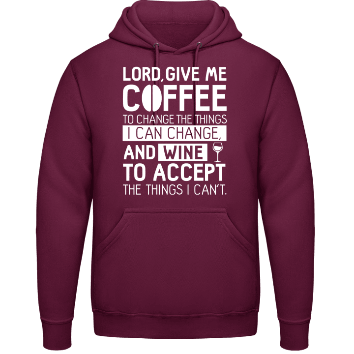 Lord, Give Me Coffee To Change The Things I Can Change Sweat à capuche contain pic