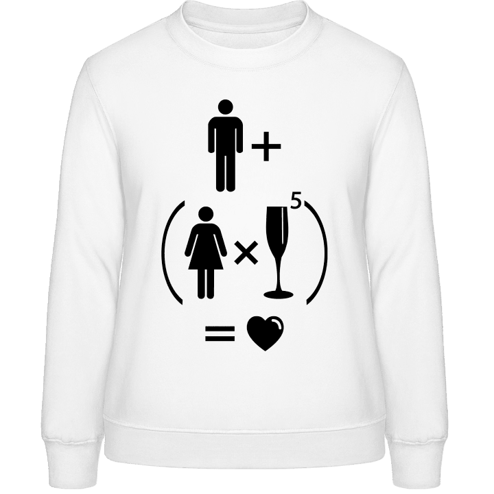 Love Puzzle Sweatshirt för kvinnor contain pic