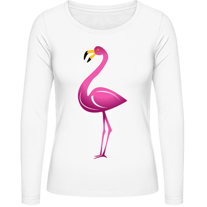 Flamingo Illustration Frauen Langarmshirt 0 image