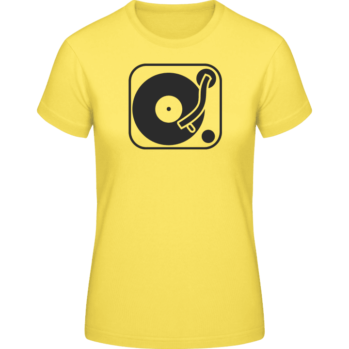 Turntable DJ Vinyl Frauen T-Shirt contain pic