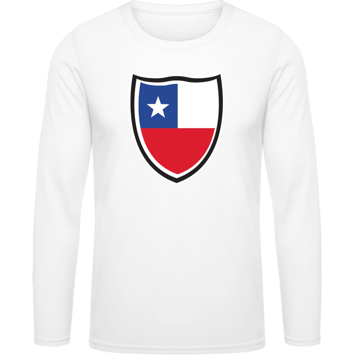 Chile Flag Shield Langermet skjorte contain pic