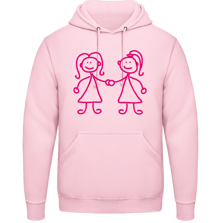 Sisters Girlfriends Holding Hands Sweat à capuche 0 image