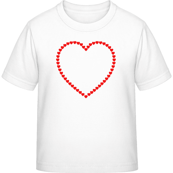Hearts Outline Camiseta infantil contain pic