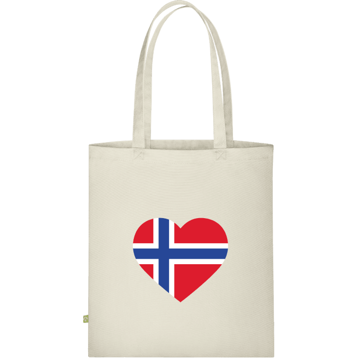Norway Heart Flag Bolsa de tela contain pic