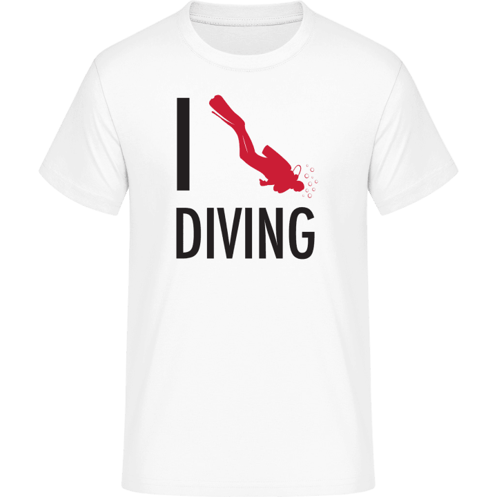 I Love Diving T-skjorte contain pic