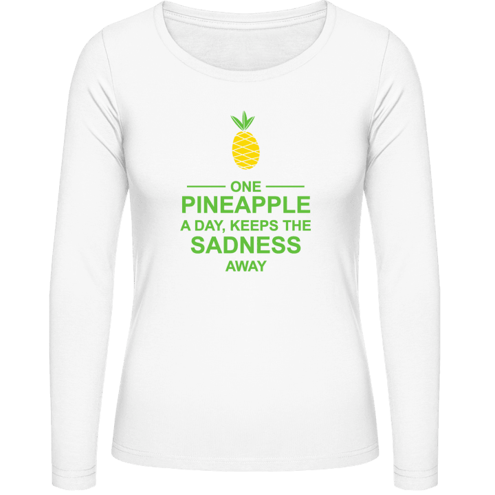 One Pineapple A Day No Sadness  Vrouwen Lange Mouw Shirt 0 image