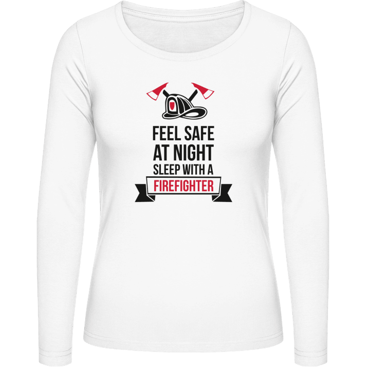 Sleep With a Firefighter T-shirt à manches longues pour femmes contain pic