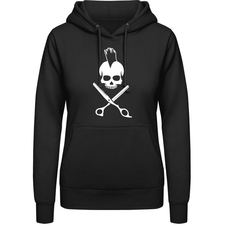 Hairdresser Skull Vrouwen Hoodie contain pic