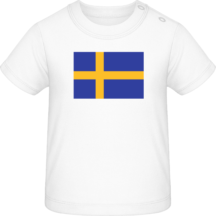 Sweden Flag T-shirt bébé contain pic
