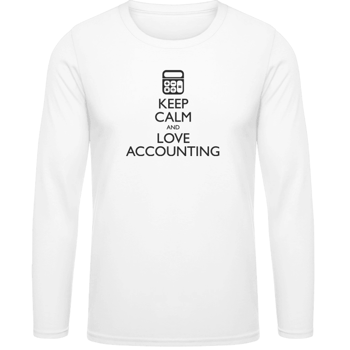 Keep Calm And Love Accounting Langarmshirt contain pic