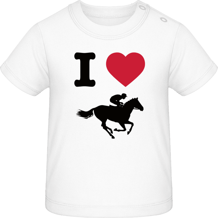 I Heart Horse Races Baby T-Shirt contain pic