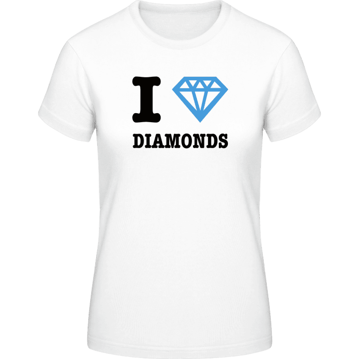 I Love Diamonds T-shirt för kvinnor 0 image