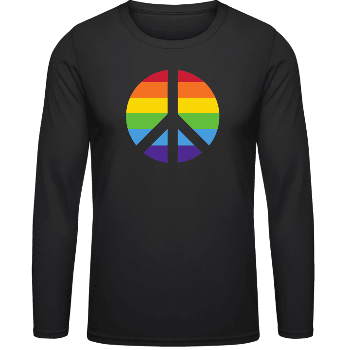 Peace And Love Rainbow Langarmshirt 0 image
