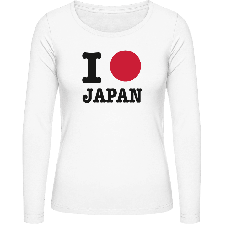 I Love Japan Langermet skjorte for kvinner contain pic