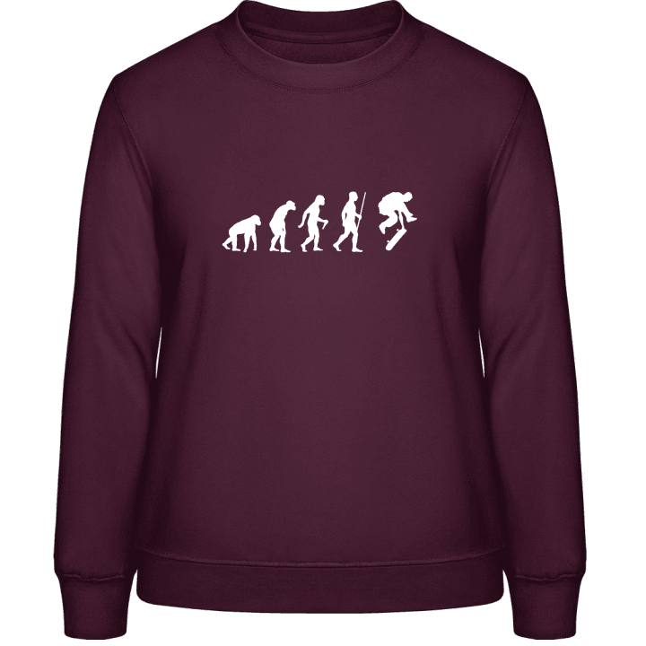 Skating Evolution Humor Sweatshirt för kvinnor 0 image