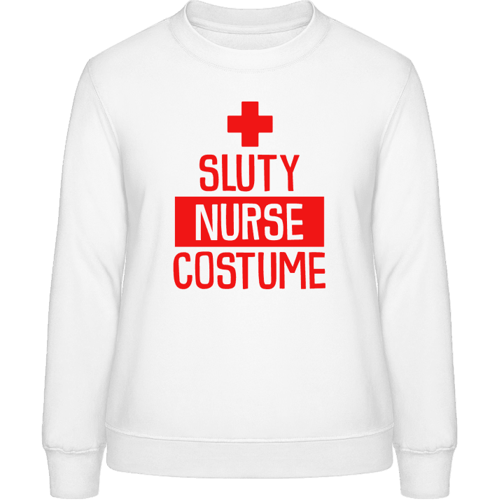 Sluty Nurse Costume Frauen Sweatshirt contain pic