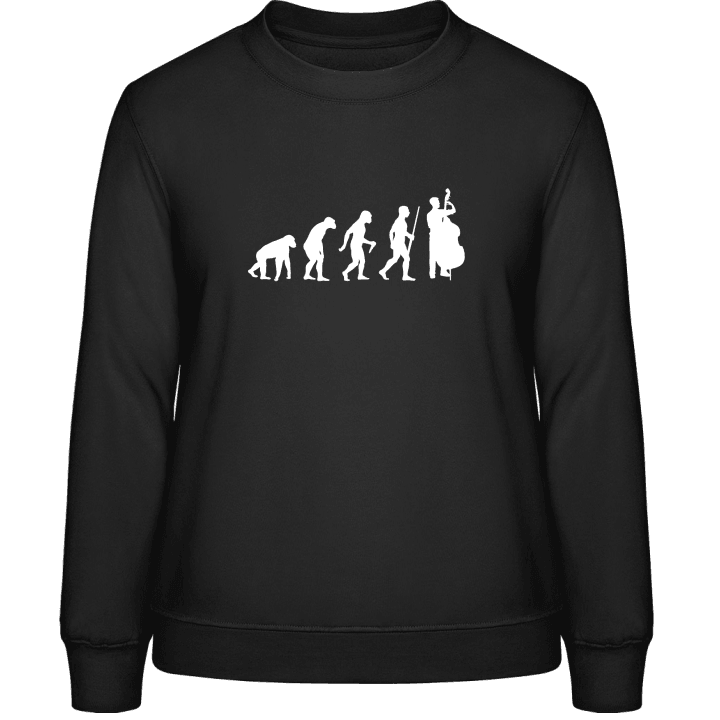 Double Bass Contrabass Evolution Sweatshirt för kvinnor contain pic