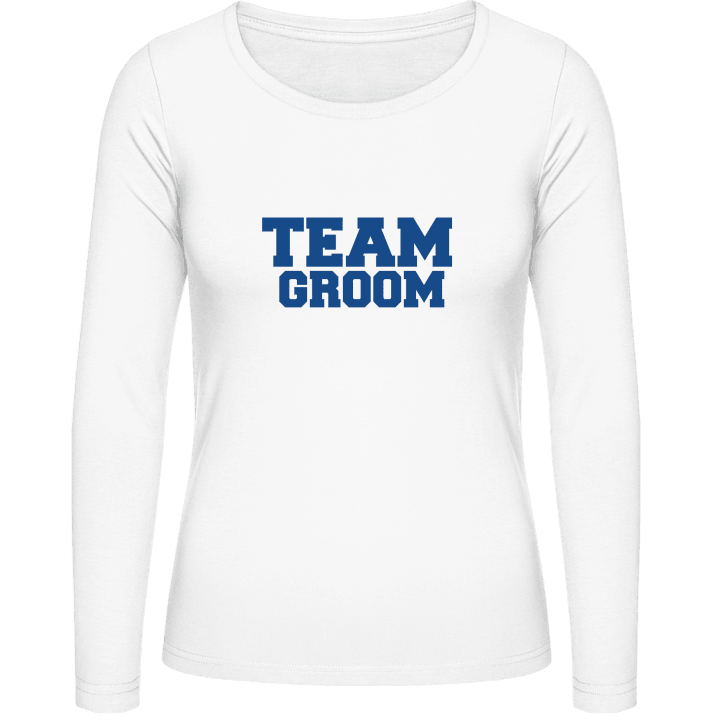 The Team Groom T-shirt à manches longues pour femmes contain pic