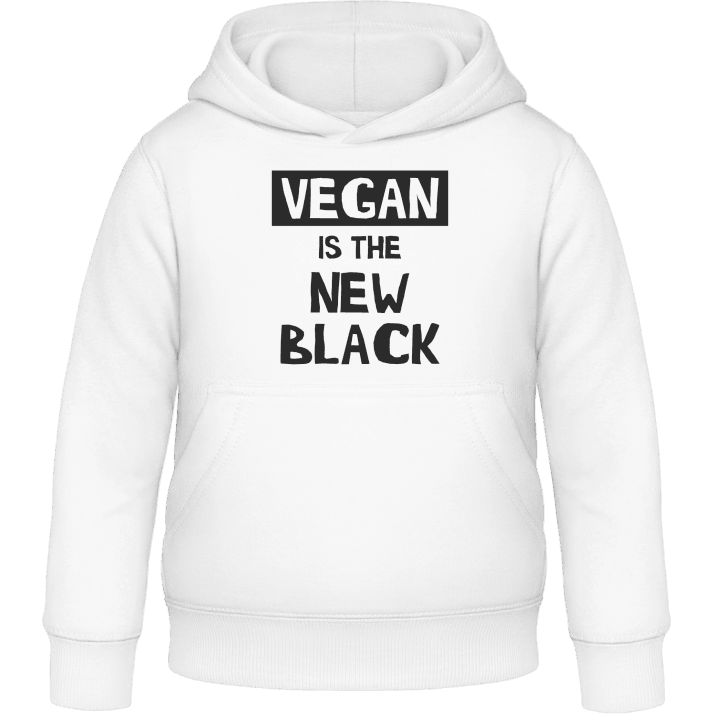 Vegan Is The New Black Kids Hoodie contain pic