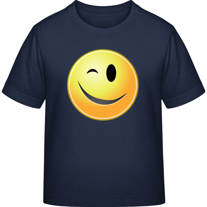 Wink Smiley T-shirt för barn contain pic