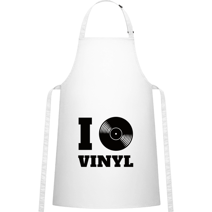 I Love Vinyl Kitchen Apron contain pic