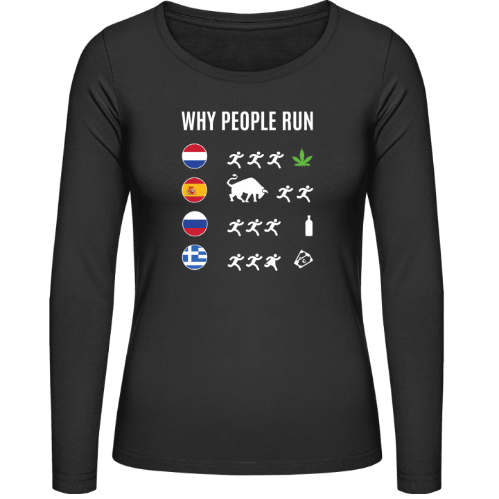 Why People Run Part 2 Kvinnor långärmad skjorta 0 image