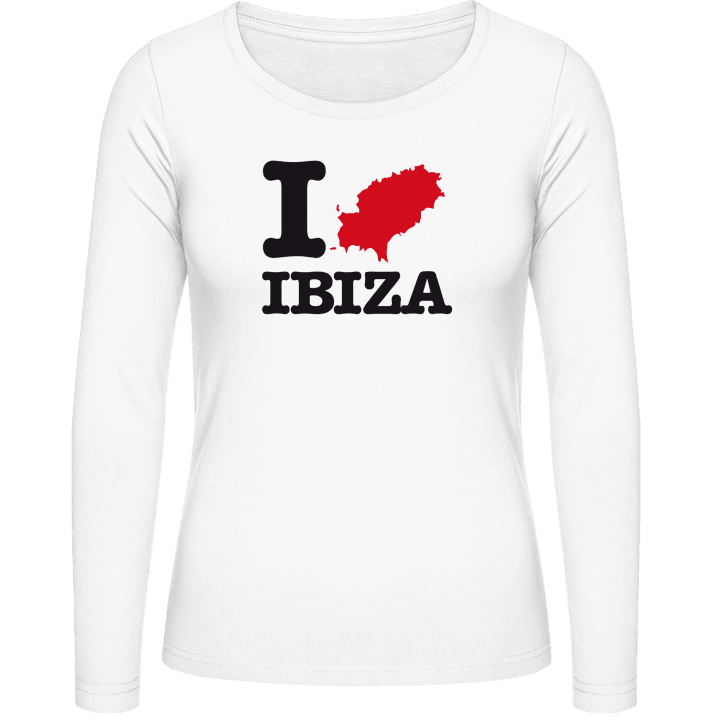I Love Ibiza Langermet skjorte for kvinner contain pic