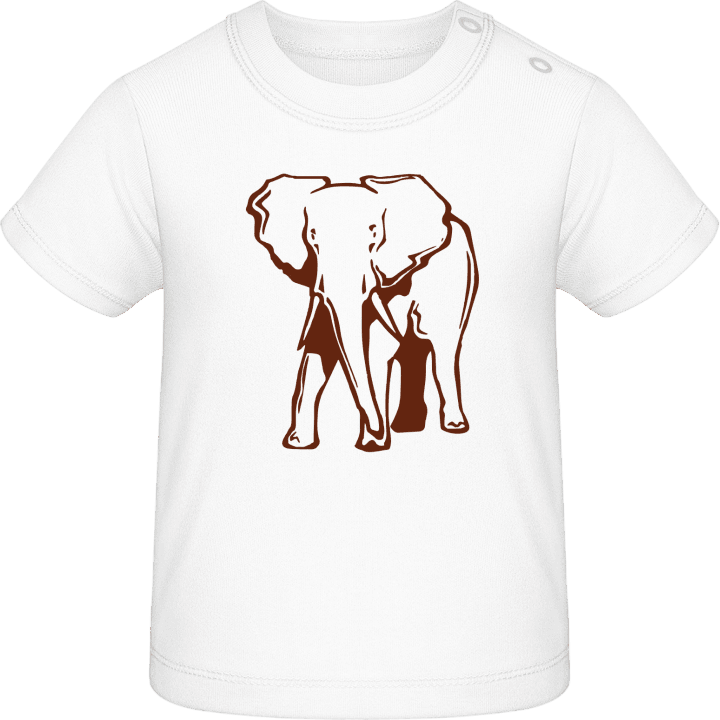 Elephant Outline Baby T-Shirt 0 image
