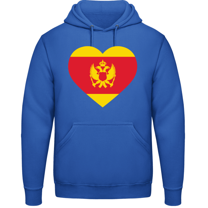 Montenegro Heart Flag Sudadera con capucha contain pic