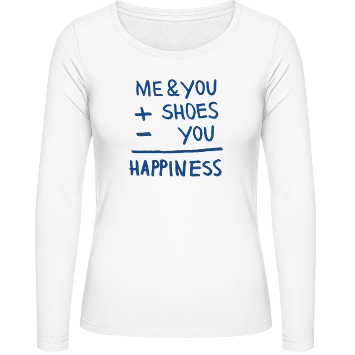 Me You Shoes Happiness T-shirt à manches longues pour femmes contain pic