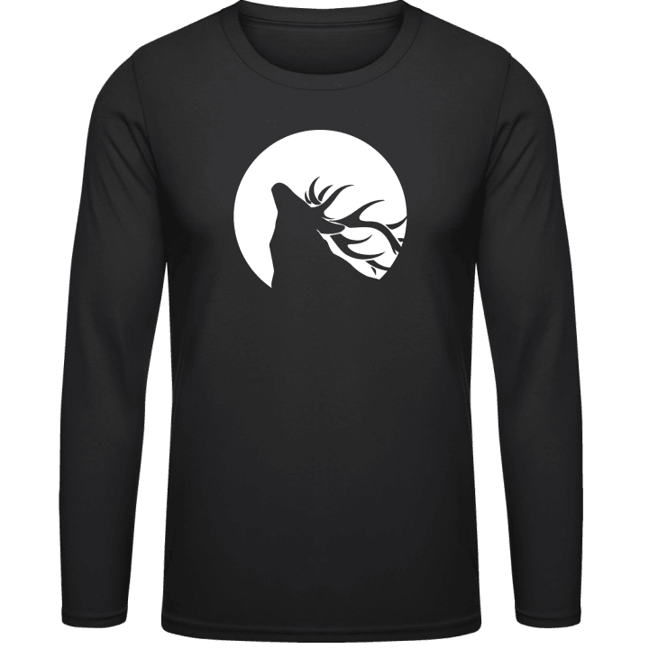 Deer with Moon Long Sleeve Shirt 0 image