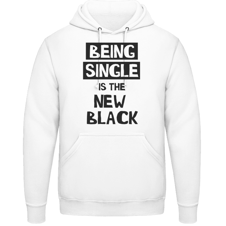 Being Single Is The New Black Felpa con cappuccio contain pic