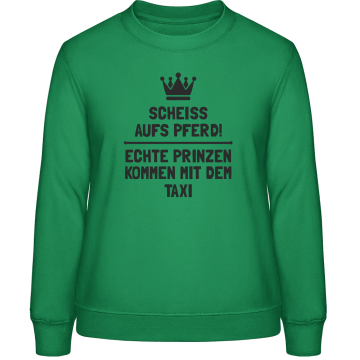 Echte Prinzen kommen mit dem Taxi Sweat-shirt pour femme 0 image