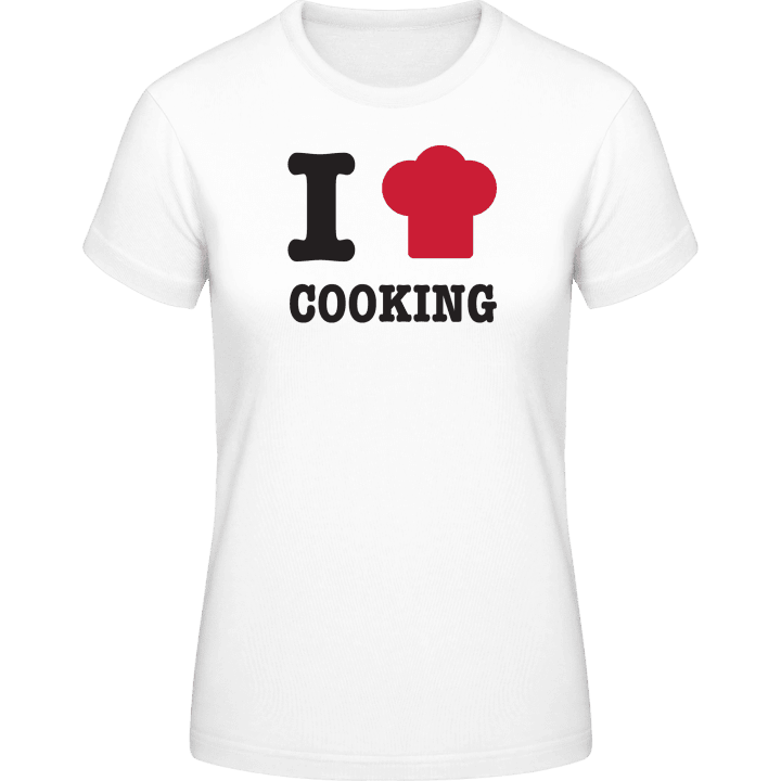 I Love Cooking T-skjorte for kvinner contain pic
