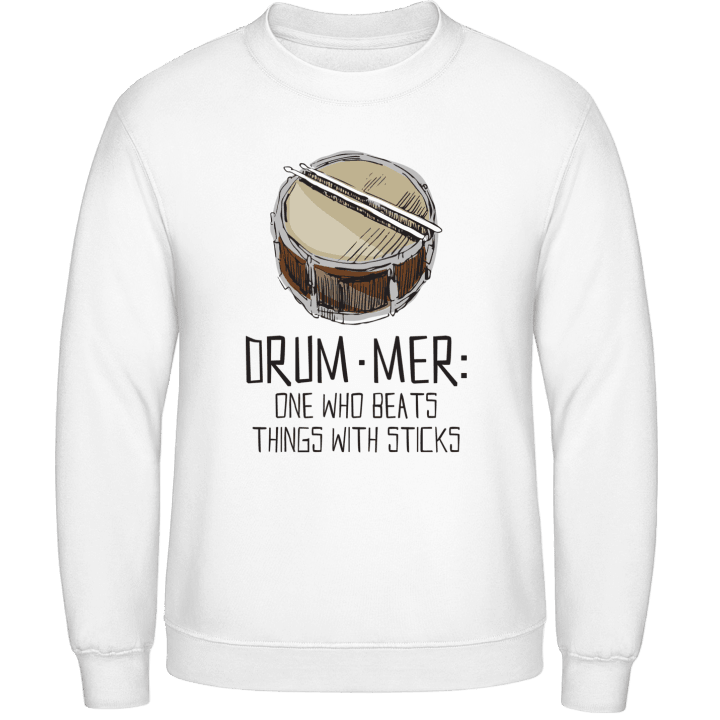 Drummer Beats Things With Sticks Tröja contain pic