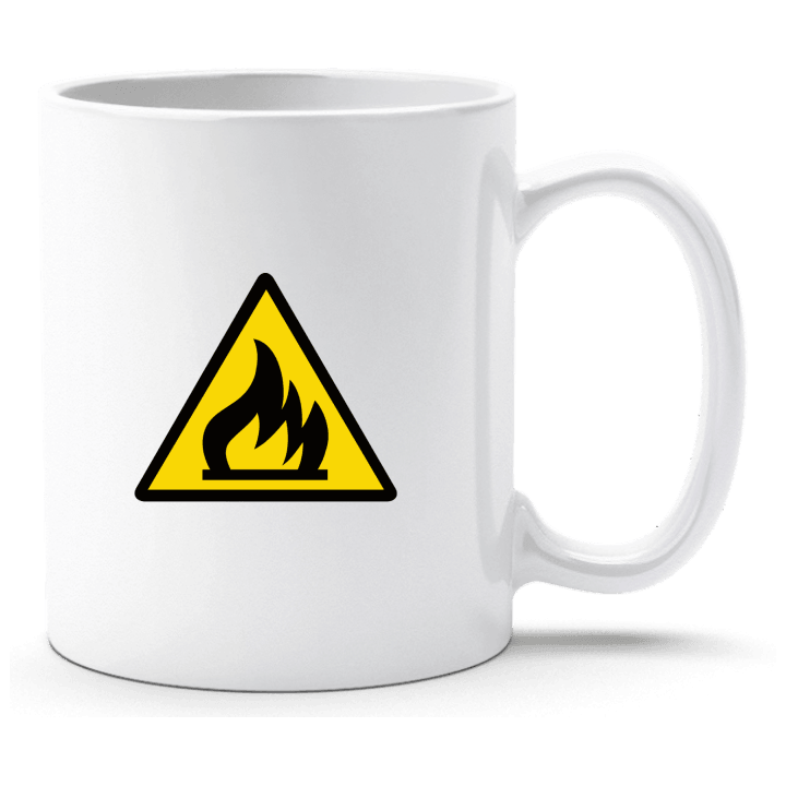Flammable Warning Taza contain pic