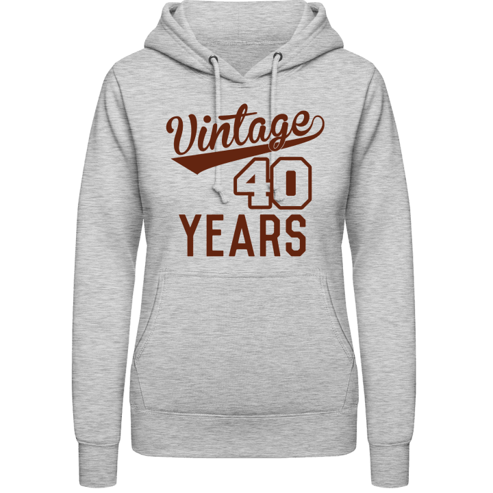 Vintage 40 Years Hoodie för kvinnor 0 image