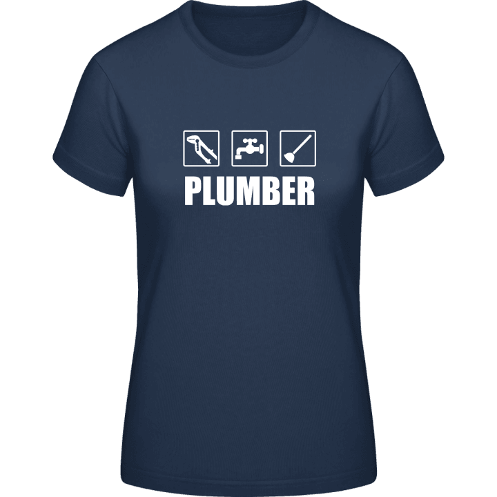 Plumber Icon T-shirt för kvinnor contain pic