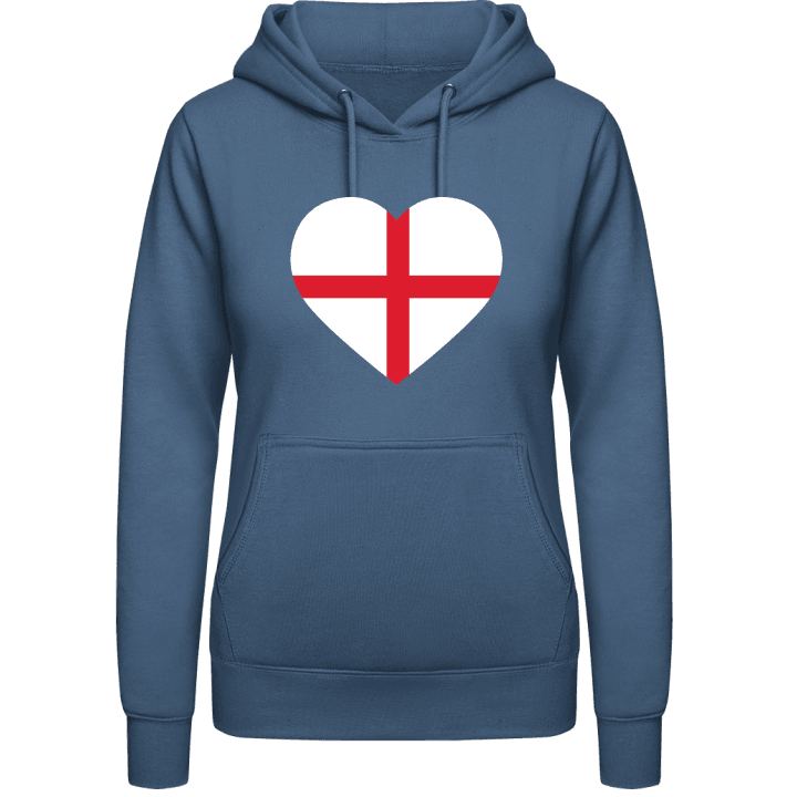 England Heart Flag Hoodie för kvinnor contain pic