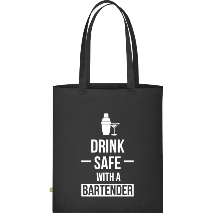 Drink Safe With A Bartender Borsa in tessuto contain pic