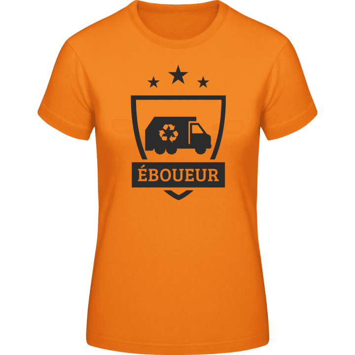Éboueur blason T-skjorte for kvinner contain pic