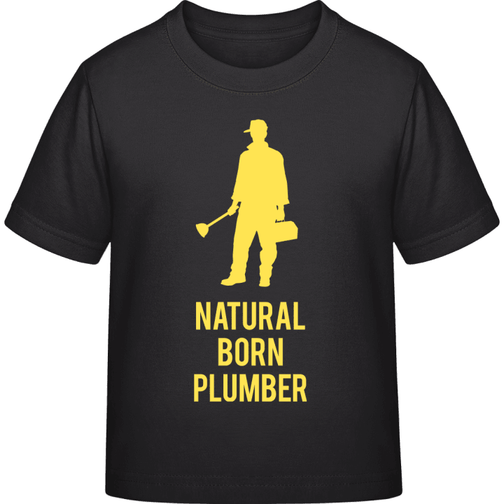 Natural Born Plumber T-skjorte for barn contain pic