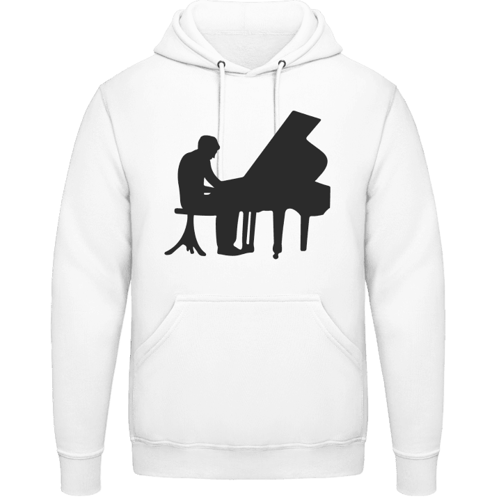 Pianist Silhouette Felpa con cappuccio contain pic