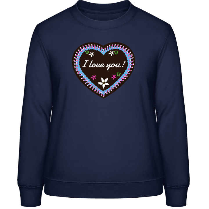 I Love You Bavarian Style Sweat-shirt pour femme contain pic