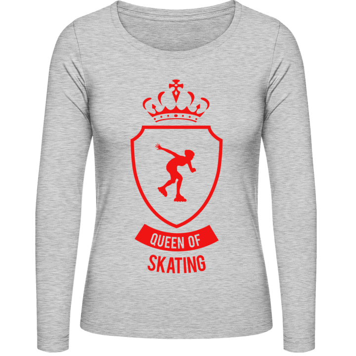 Queen of Inline Skating Langermet skjorte for kvinner contain pic